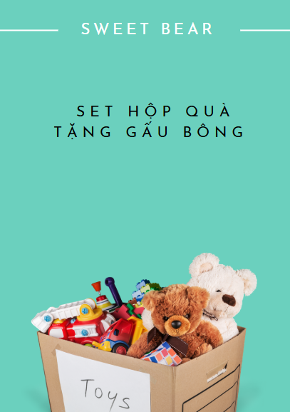 Set hộp quà tặng gấu bông